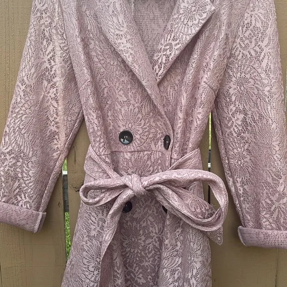 BLUSH PINK LACE JACKET/TOP! - Picture 2 of 5